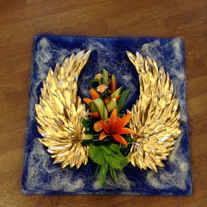 Angel Golden Wings Bespoke Funeral Tribute